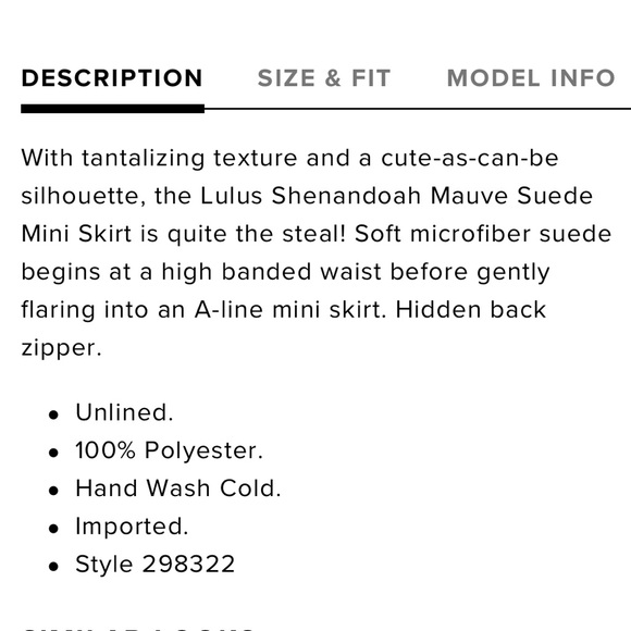 [SOLD] Mauve Suede Shenandoah Mini Skirt | Lulu’s - Picture 8 of 8